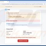 Photos & Documents Will Be Deleted golpe de e-mail site falso 3