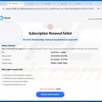 Cloud Subscription Paused página falsa de aviso na nuvem (amostra 2)
