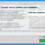 instalador de adware content explorer exemplo 2