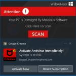 Notificação do navegador spam exibida por um site duvidoso (exemplo 3)