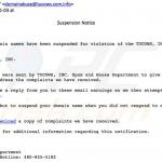 Mensagens de spam geradas pelo ransomware HELP_YOUR_FILES (exemplo 6)