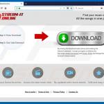 Website usado para promover o sequestrador de navegador Stream-it