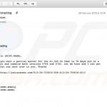 Malware Emotet a distribuir email (exemplo 4)