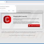 Outro site usado para promover o sequestrador de navegador Cranchit