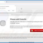 Outro site usado para promover o sequestrador de navegador Cranchit