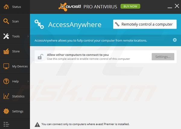 avast! Pro Antivírus 2014 Accessanywhere