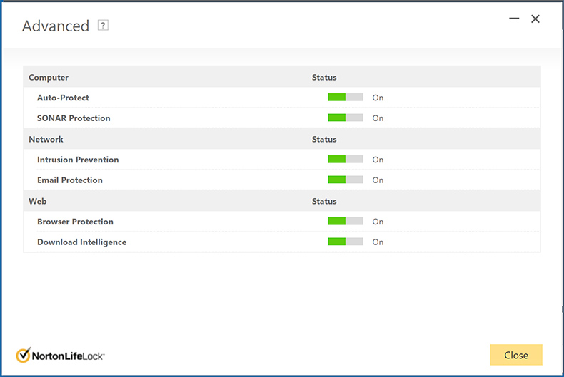 protecção da privacidade Norton AntiVirus Plus