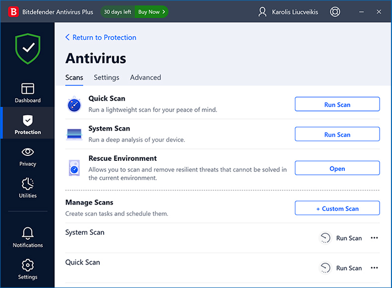 análise de Bitdefender Antivírus Plus