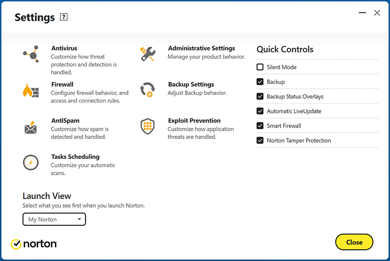 Recursos de Norton AntiVirus Plus