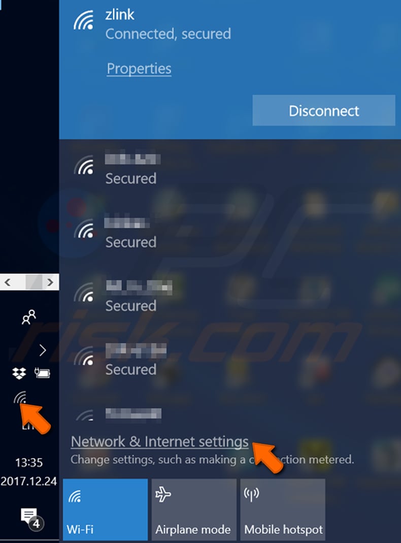 encontre a sua palavra-passe wi-fi num pc do windows no windows 10 passo 1