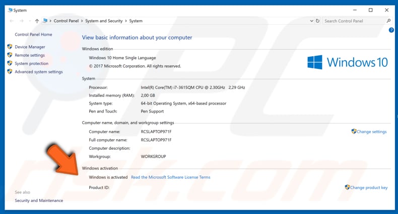 o seu windows está activado?