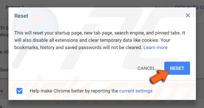 faça o seu google chrome mais rápido com a ferramenta de limpeza de chrome passo 2