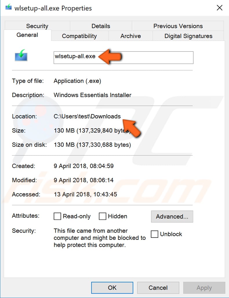 Executar o ficheiro ao usar o comando prompt 2