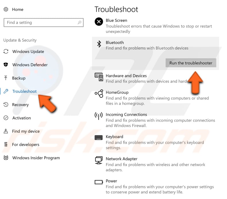 executar resolução de problemas do windows passo 2