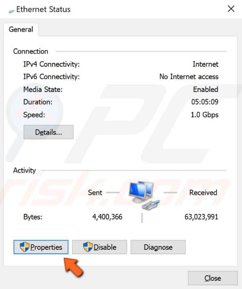 Verificar se os seus endereços IP estão devidamente atribuídos passo 4