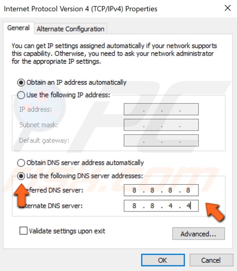 usar google dns passo 5