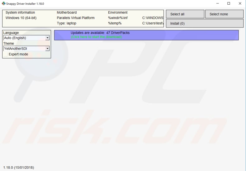 actualizar controladores usando o instalador de controladores snappy