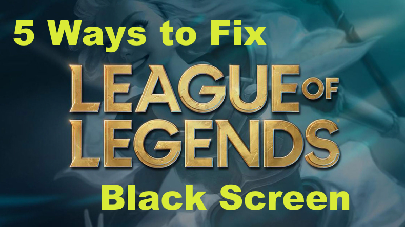 Problema de ecrã preto do League of Legends