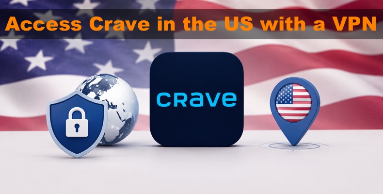 Aceder ao Crave nos EUA com uma VPN