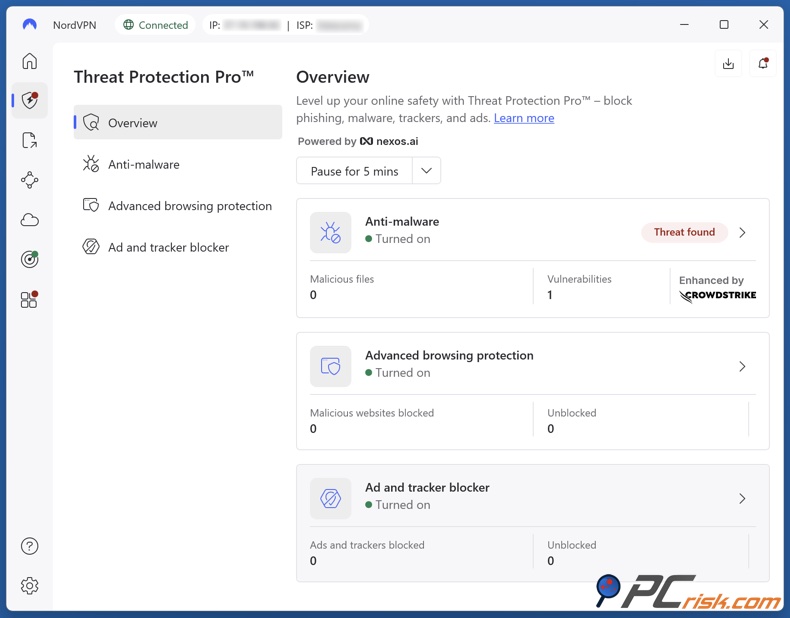 Ativar Threat Protection