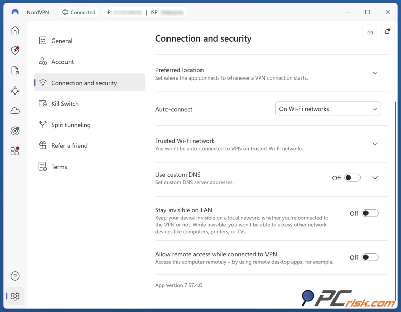 Definir a ligação automática em redes Wi-Fi