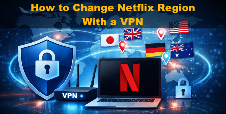 Altere a Sua Região Netflix Com uma VPN