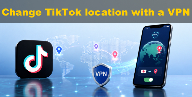 Alterar a localização do TikTok com uma VPN