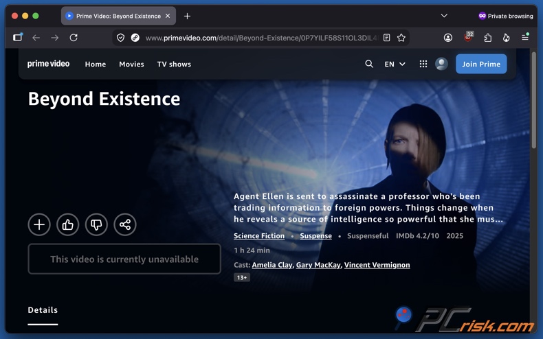 Amazon Prime Video currently unavailable series