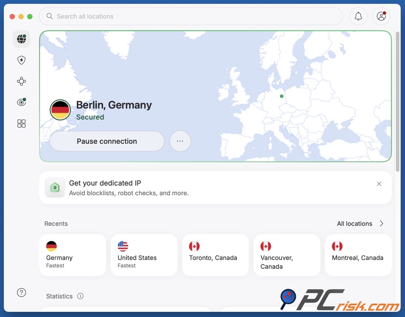 NordVPN ligada à Alemanha