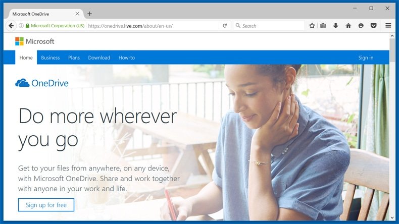 Soluções de cópia de segurança - OneDrive