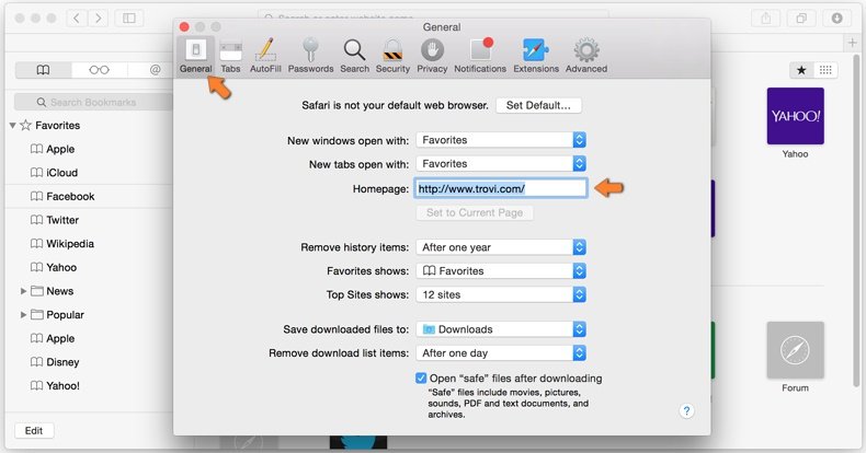 Como remover browser hijacker do Safari - 3