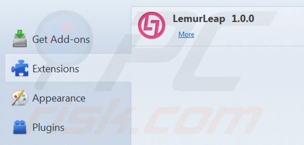 Remover LemurLeap do Mozilla FireFox