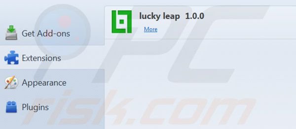 Remover Lucky Leap do Mozilla FireFox