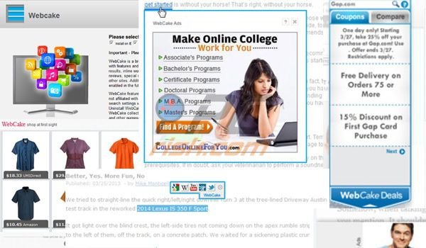 Adware WebCake 