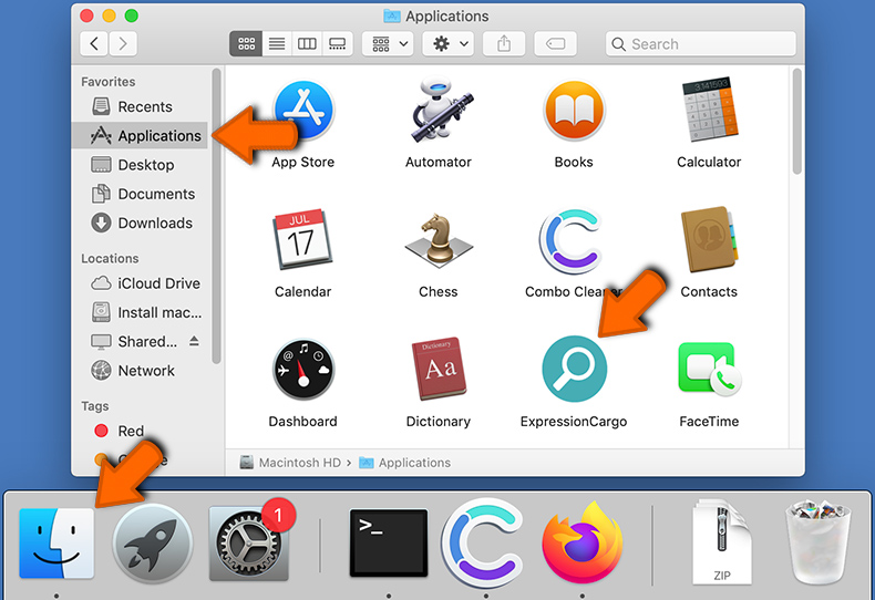 Remoção manual das aplicações maliciosas Mac