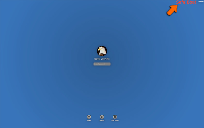 Inicialização segura do Mac OS