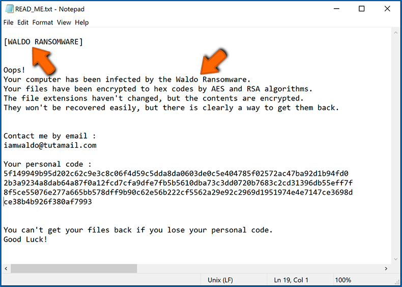 Identifique a infecção do tipo ransomware (Passo 1)