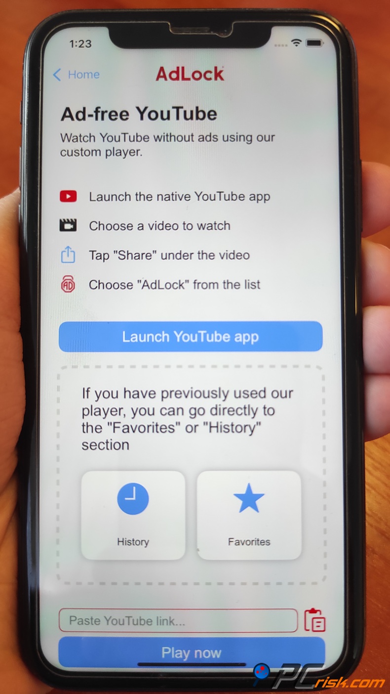 AdLock para iOS YouTube sem anúncios