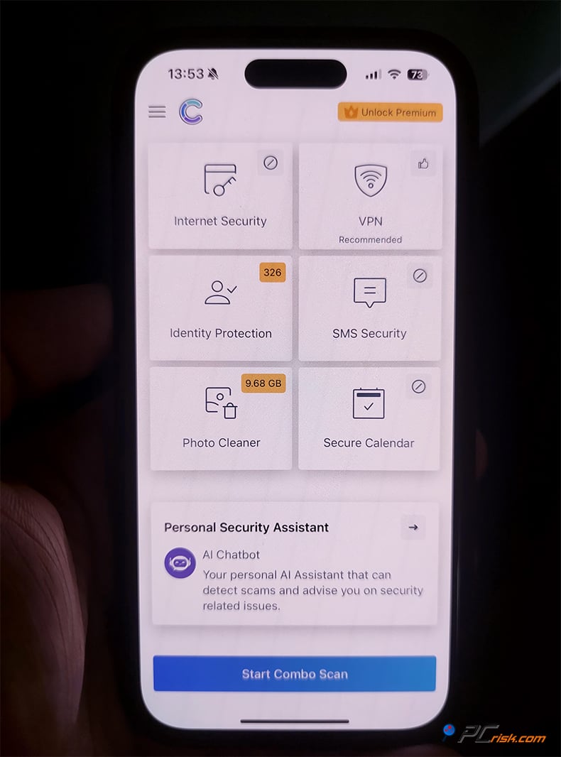 Combo Cleaner iOS versão