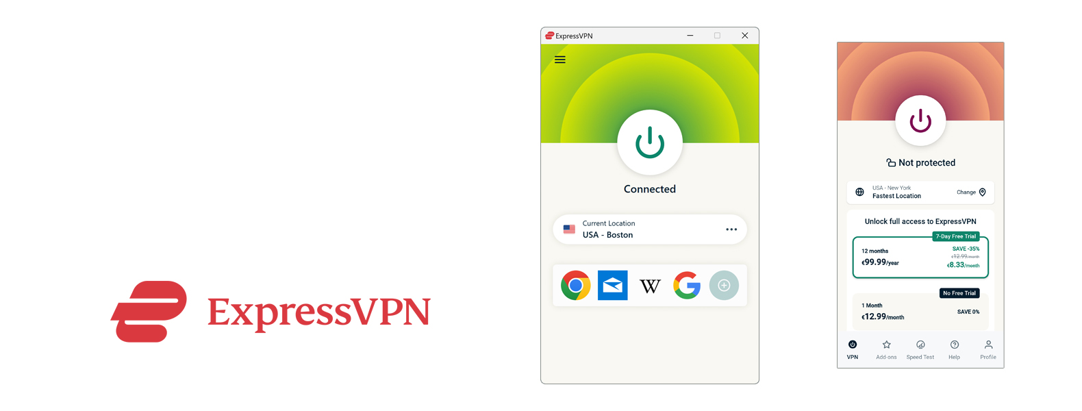 ExpressVPN cabeçalho vpn superior