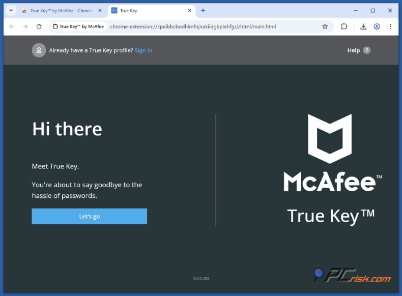 mcafee gerenciador de senhas