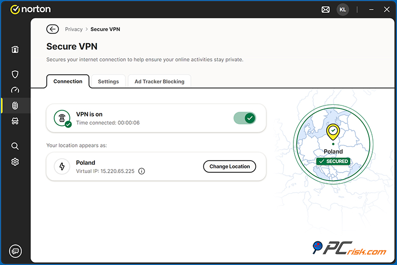 Norton 360 Deluxe Seguro VPN