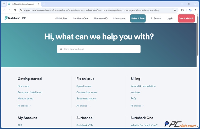 Surfshark VPN Centro de Ajuda