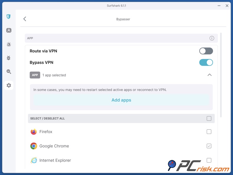 Surfshark Contornador