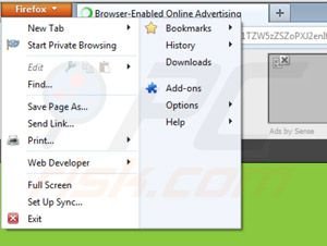 Remover Anúncios por Sense do Mozilla Firefox passo 1