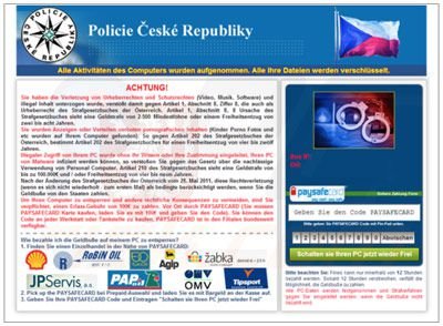 República Checa navegador bloqueado