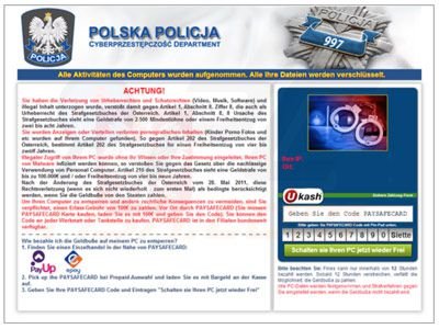 Poland navegador bloqueado