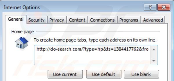 Remover Do-search.com da página inicial do Internet Explorer