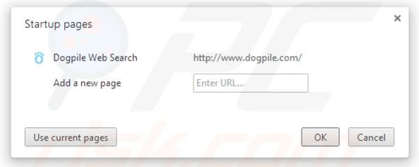 Remover Dogpile da página inicial do Google Chrome