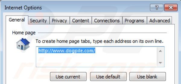 Remover Dogpile da página inicial do Internet Explorer